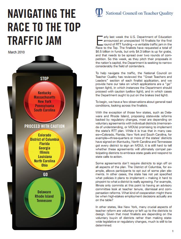 Navigating the Race to the Top Traffic Jam